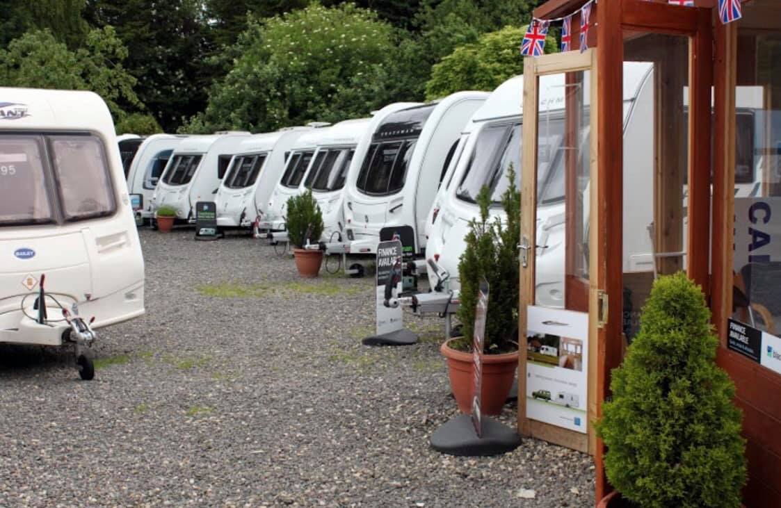 A caravan park full of caravans